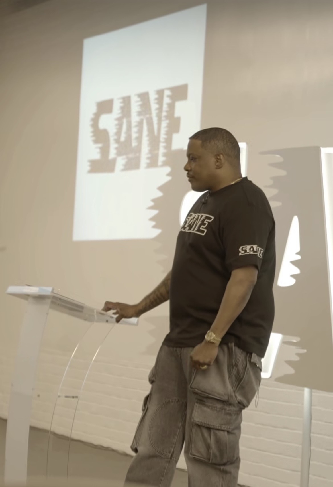 Pastor teaching at SANE Church